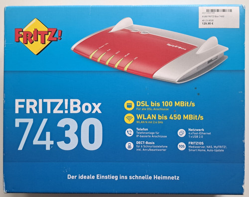 Avm fritzbox 7430 wlan router - 7430,